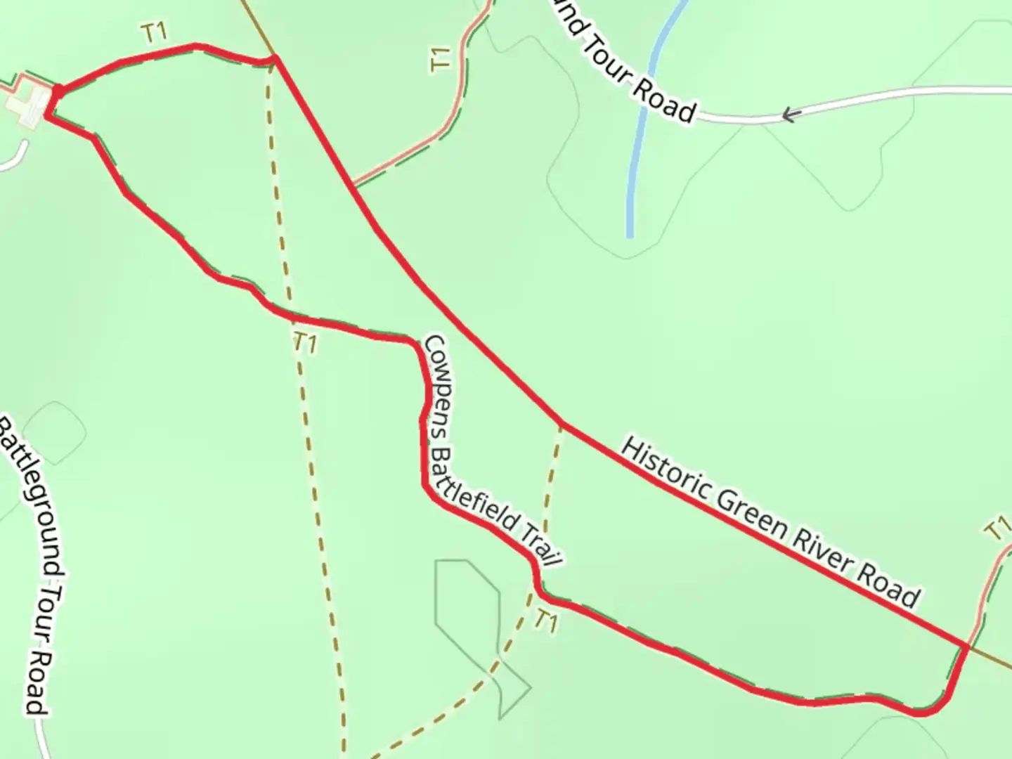 An image depicting the trail Historic Green River Road Loop and its surrounding area.