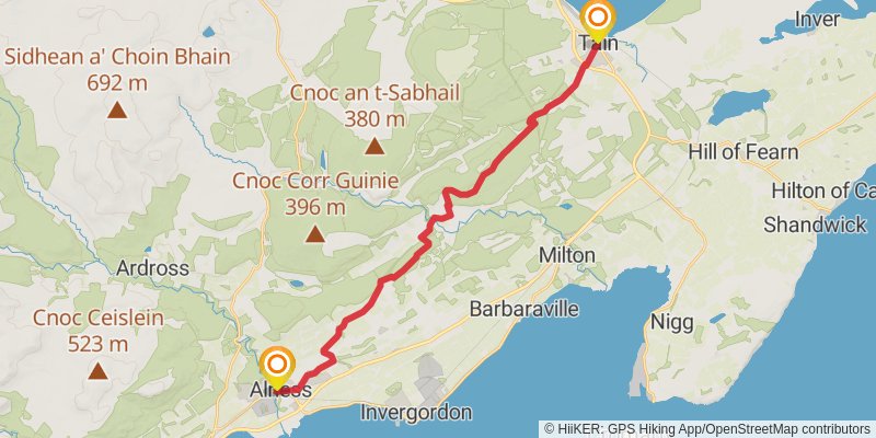 John o'Groats Trail stage 3 Map