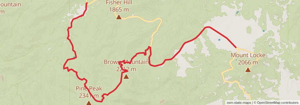 American Perimeter Trail - Texas Primary stage 18 Map