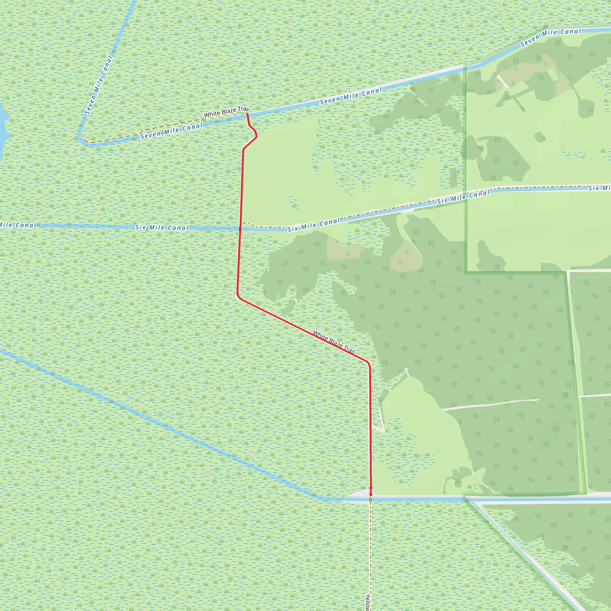 Six Mile Canal Walk mobile static map