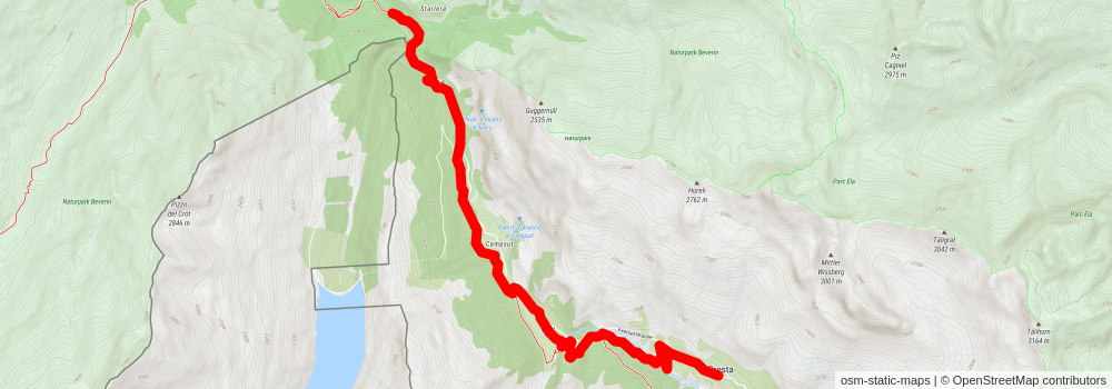 Alte Averserstrasse stage 2 Map