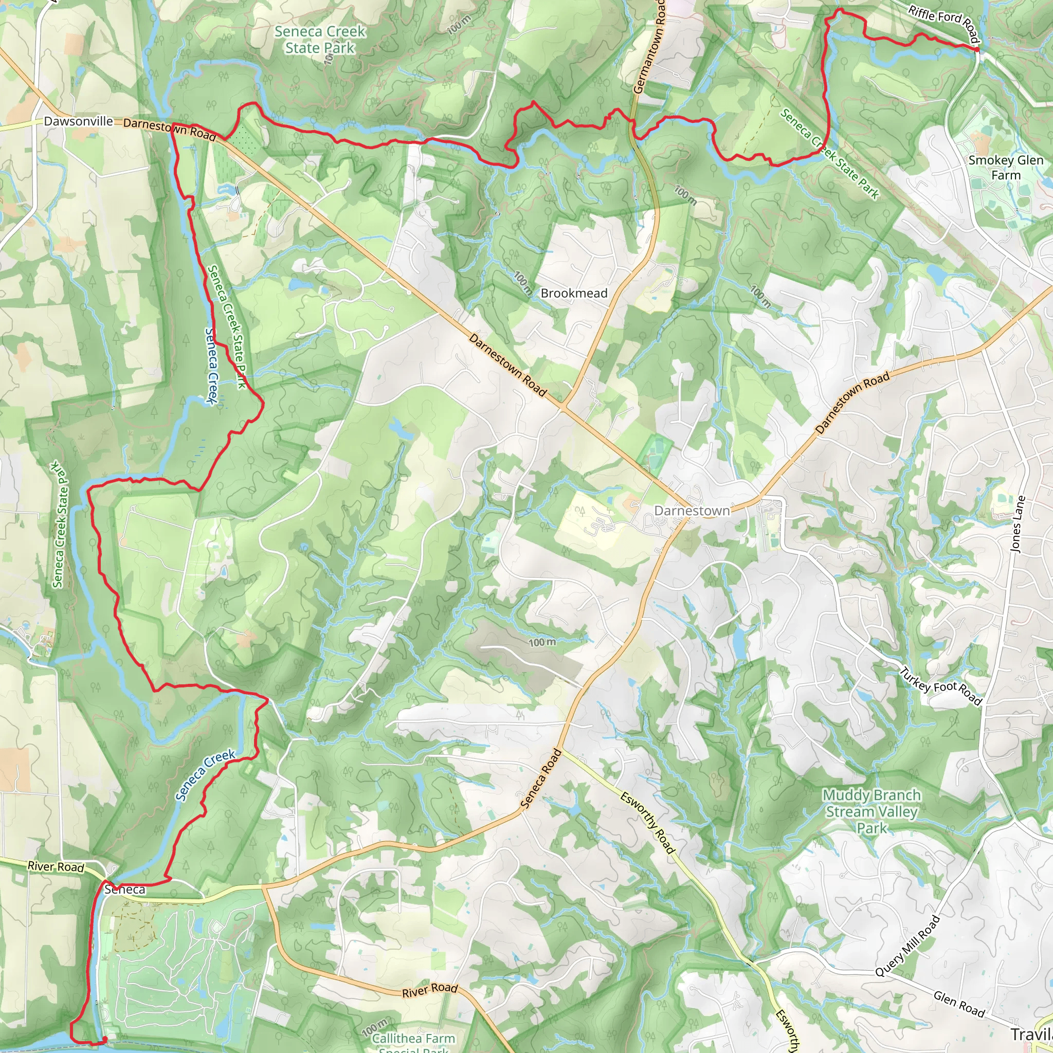 Seneca Greenway Trail mobile static map