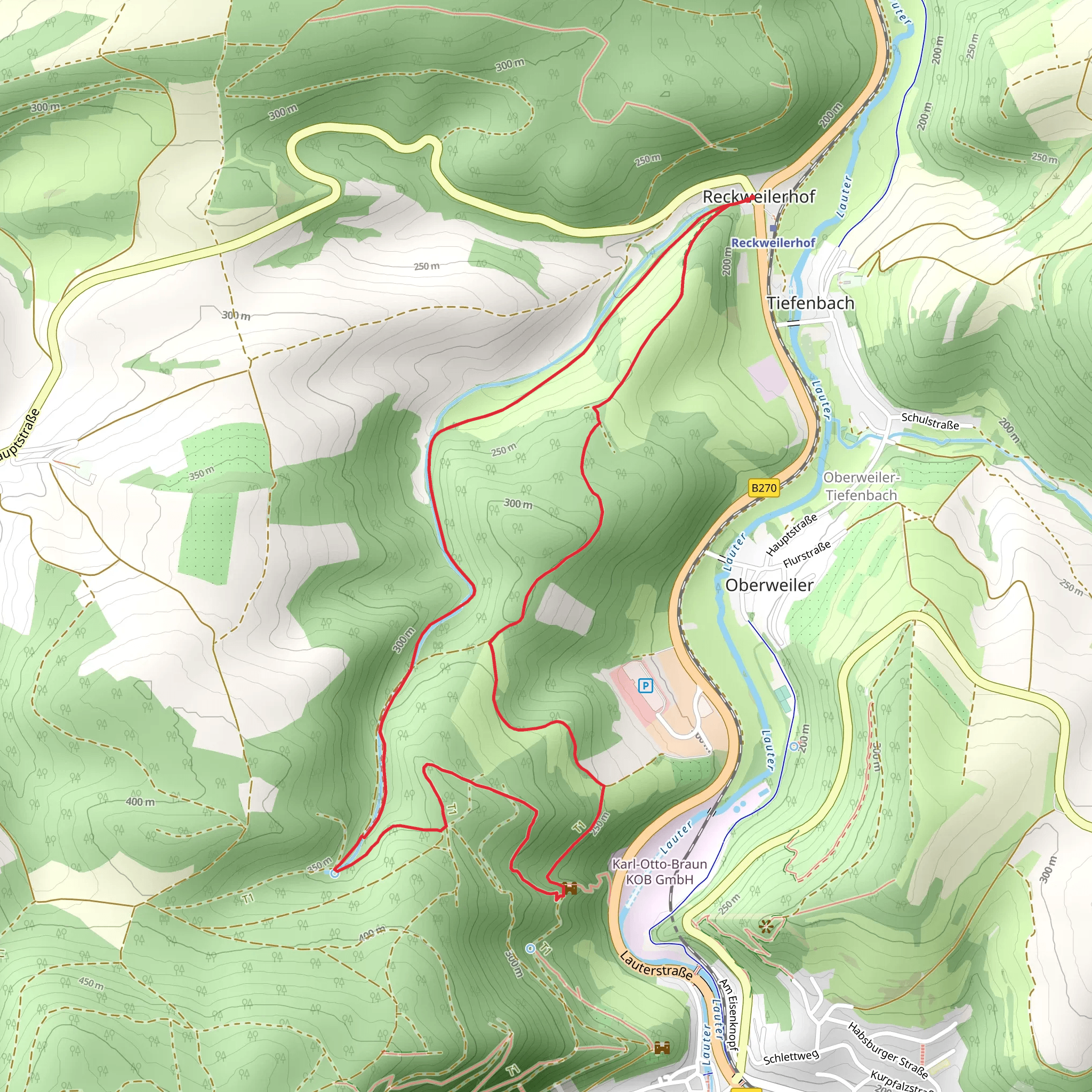 Koenigsbachweg mobile static map