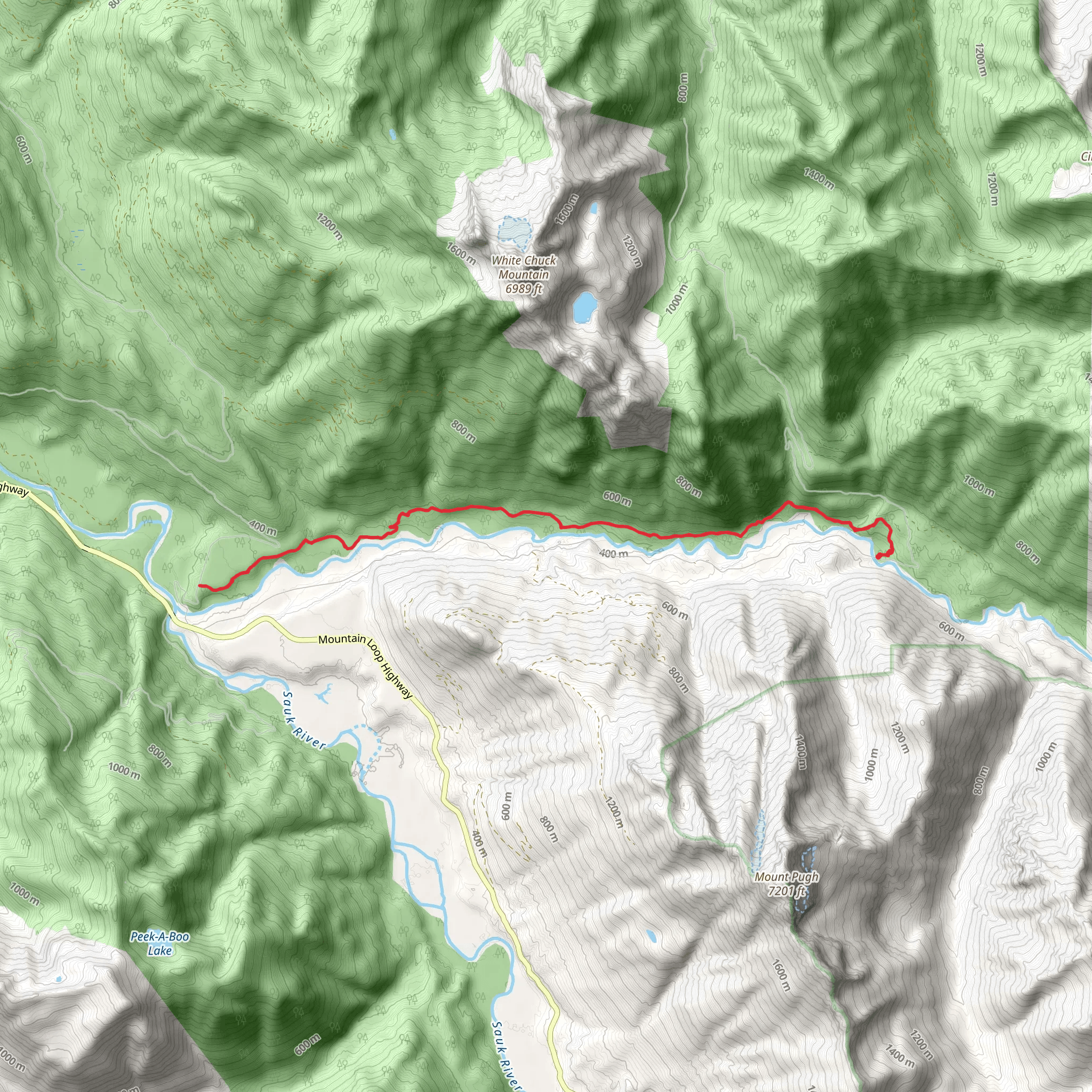 Whitechuck Bench Trail mobile static map