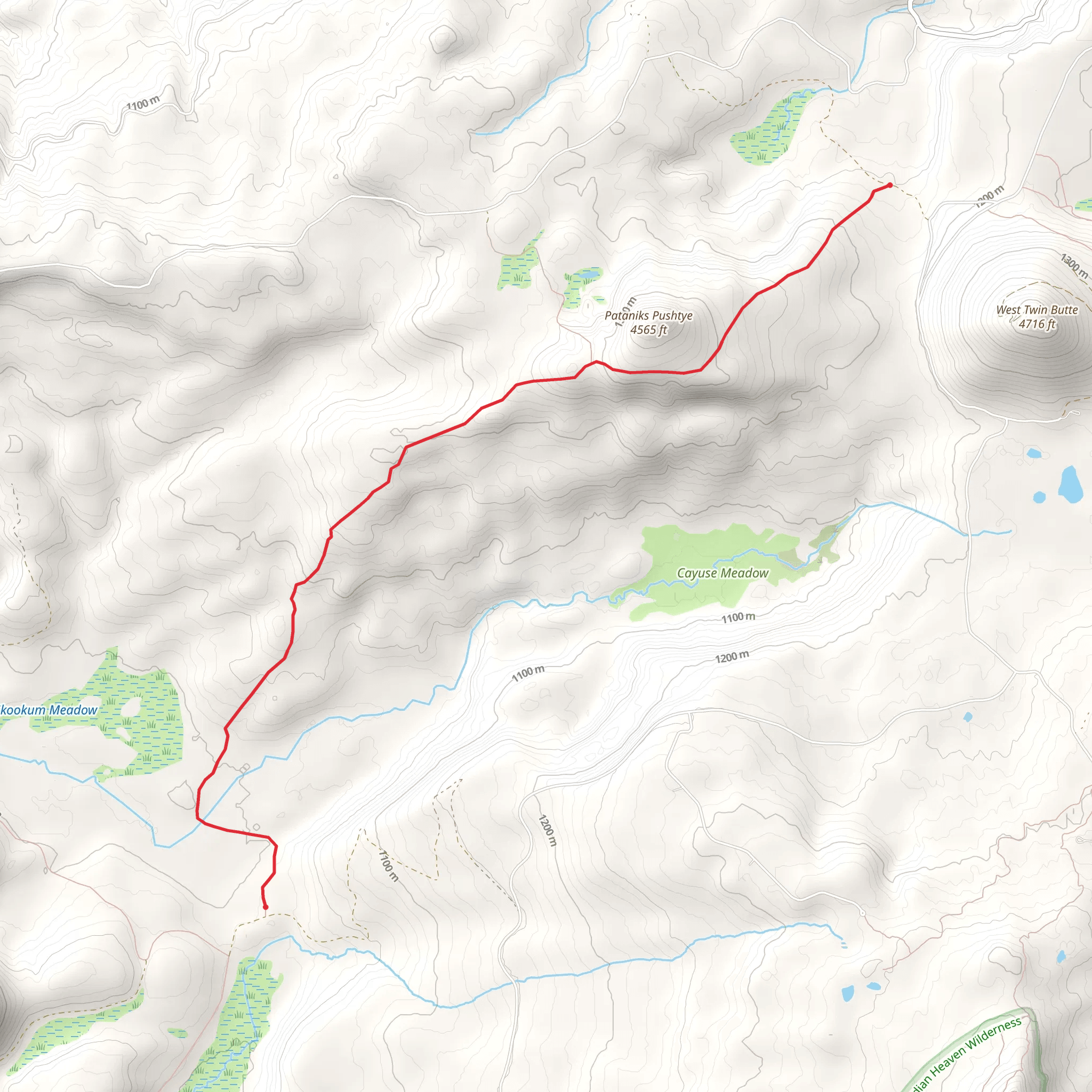 Tillicum Trail mobile static map
