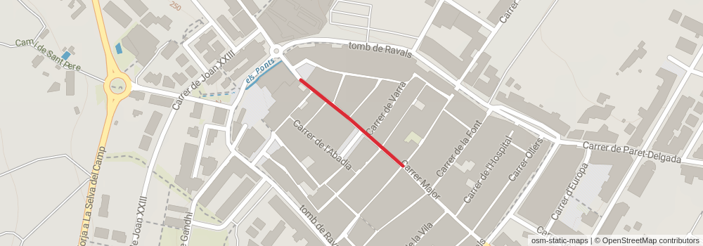 GR 65-5 - Camino de Santiago - Cataluña stage 2 Map
