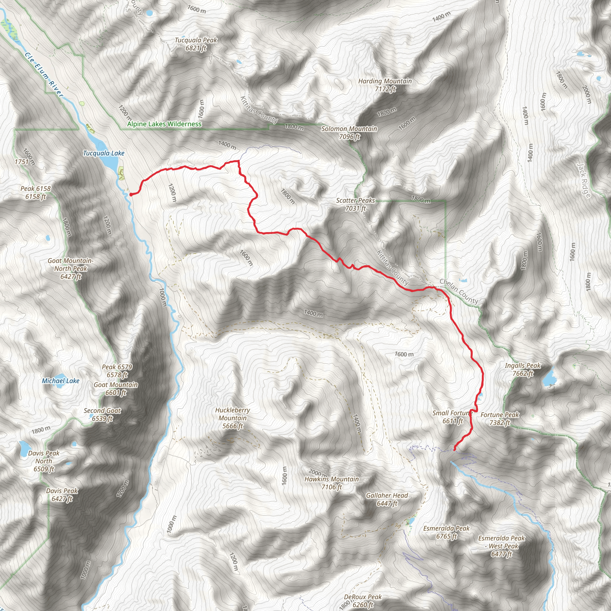Lake Ann Trail mobile static map