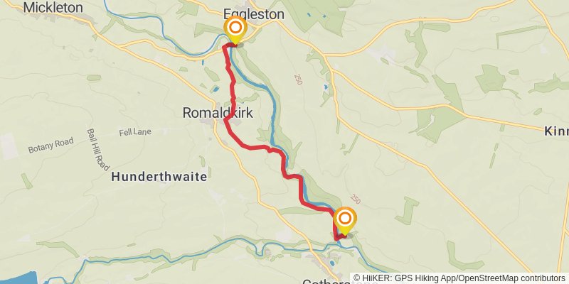Teesdale Way alt 1 Map