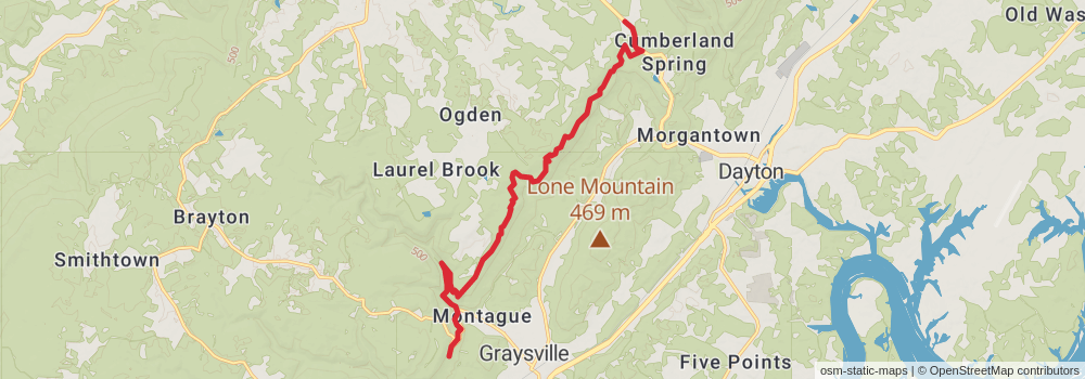 American Perimeter Trail - Southern Appalachian Primary stage 85 Map