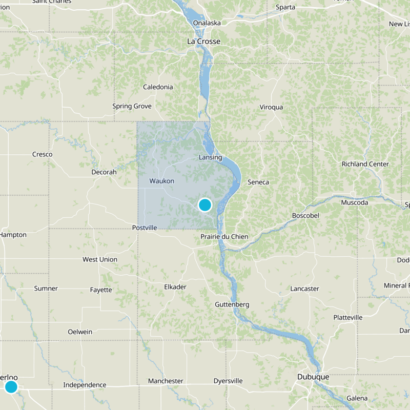 Allamakee County Static Map