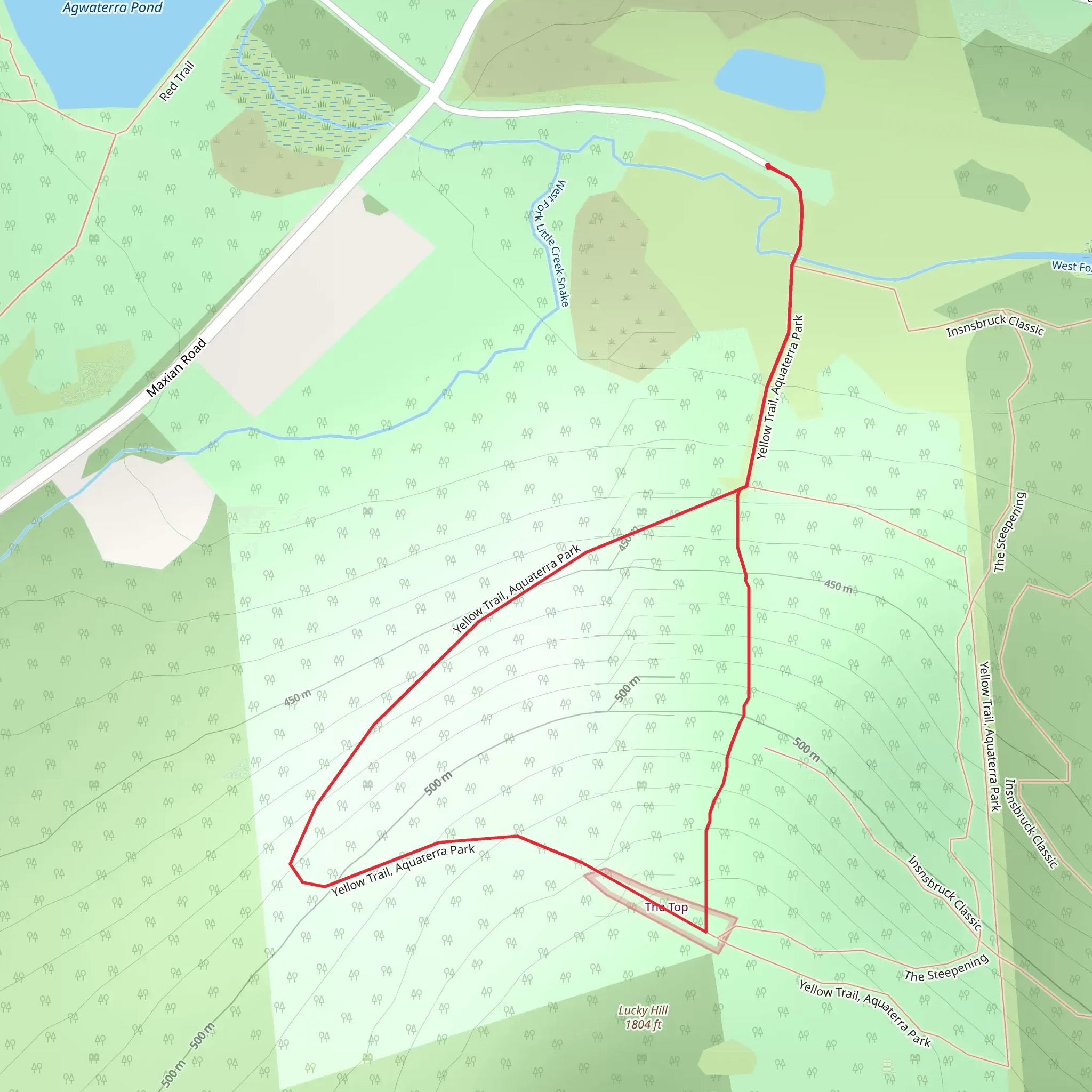 Lucky Hill Loop mobile static map
