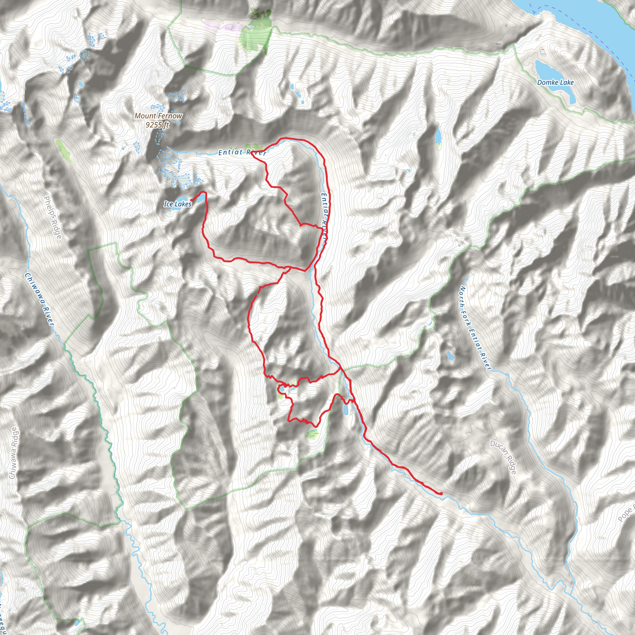 Entiat River Loop mobile static map