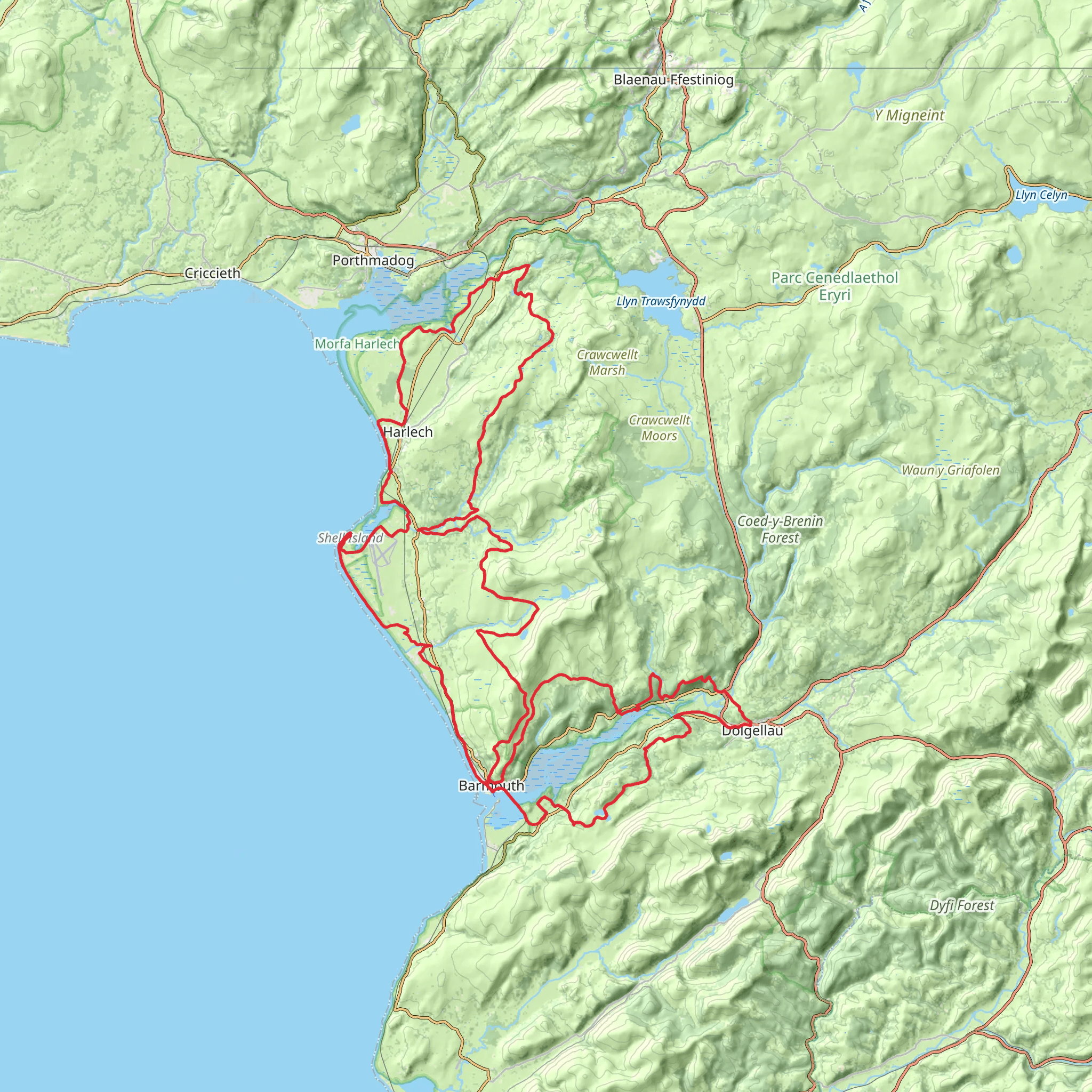 Mawddach - Ardudwy Trail mobile static map