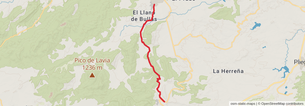 GR 252 Camino de la Cruz del Bajo Guadalentín stage 7 Map