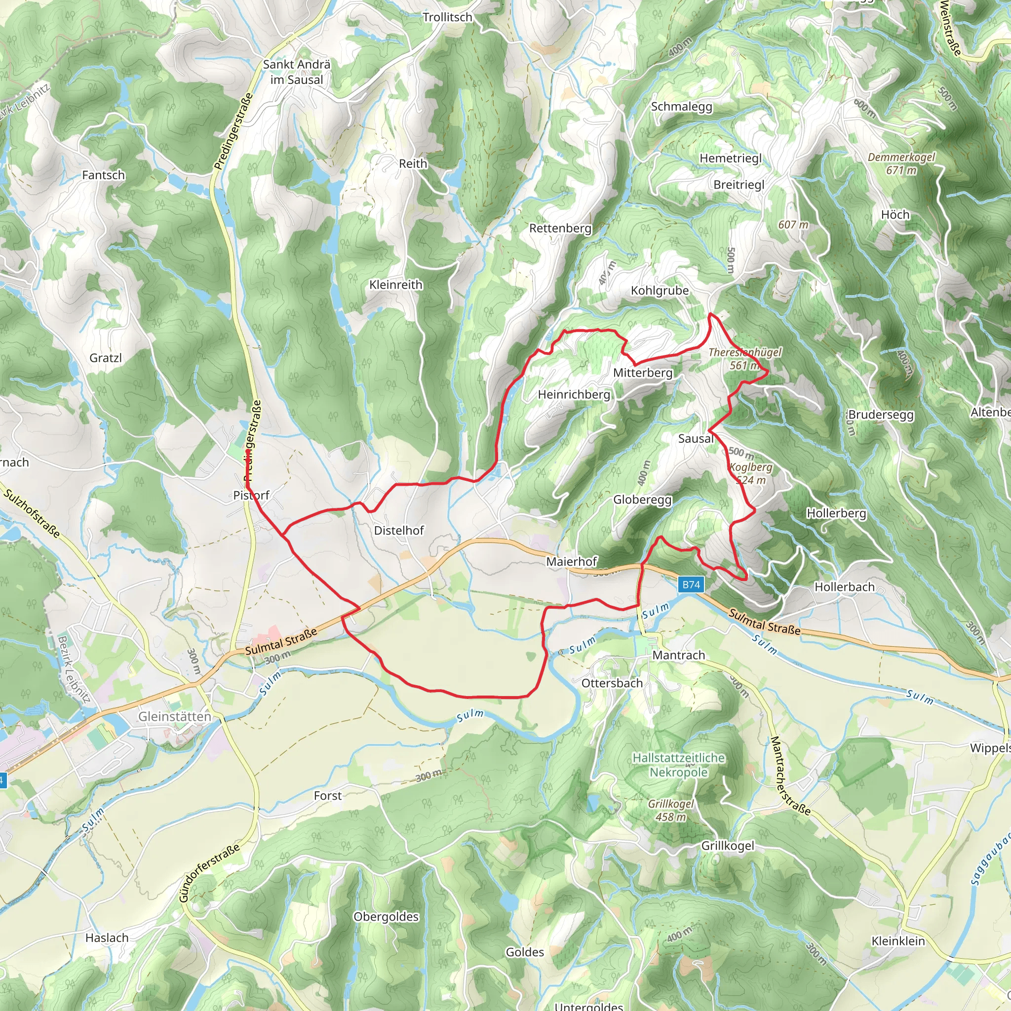 Pistorfer Circular Trail mobile static map