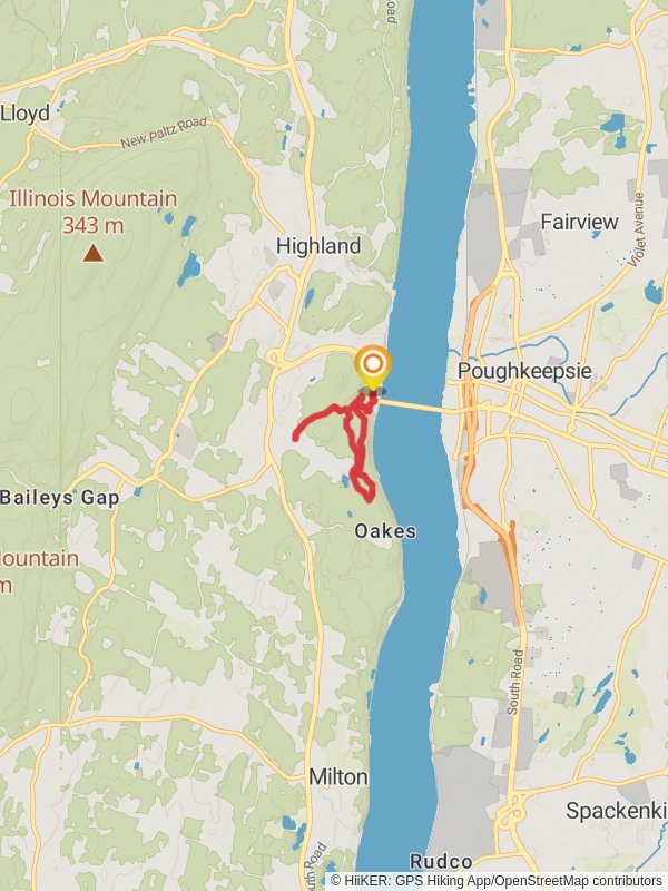 Yellow and White Trail Loop - Johnson-Iorio Memorial Park Loop mobile static map