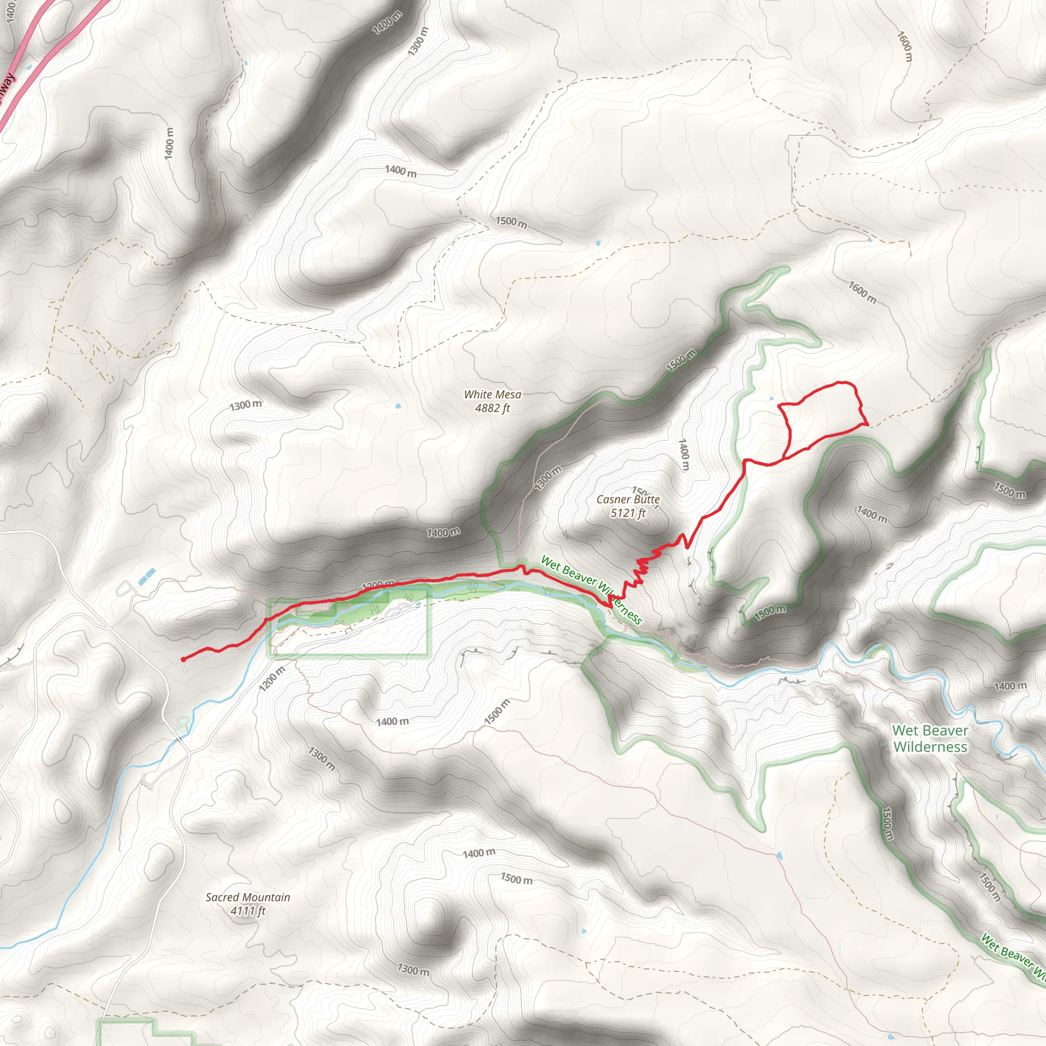 Apache Maid Trail mobile static map