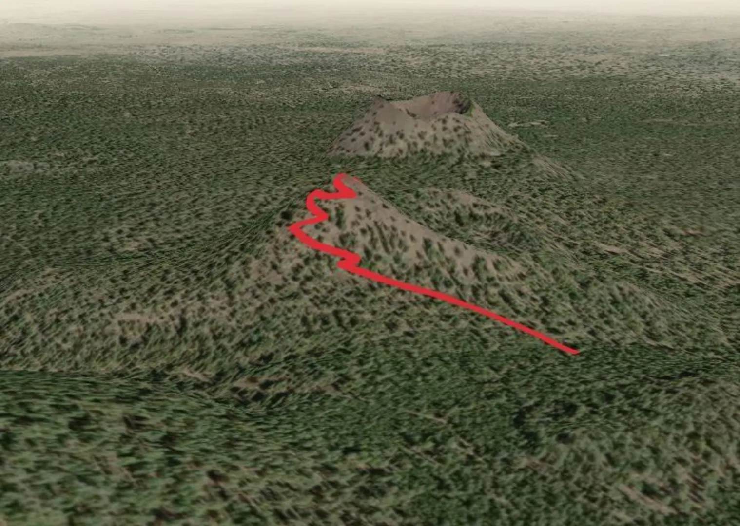 An image depicting the trail Fuzztail Butte Trail and its surrounding area.