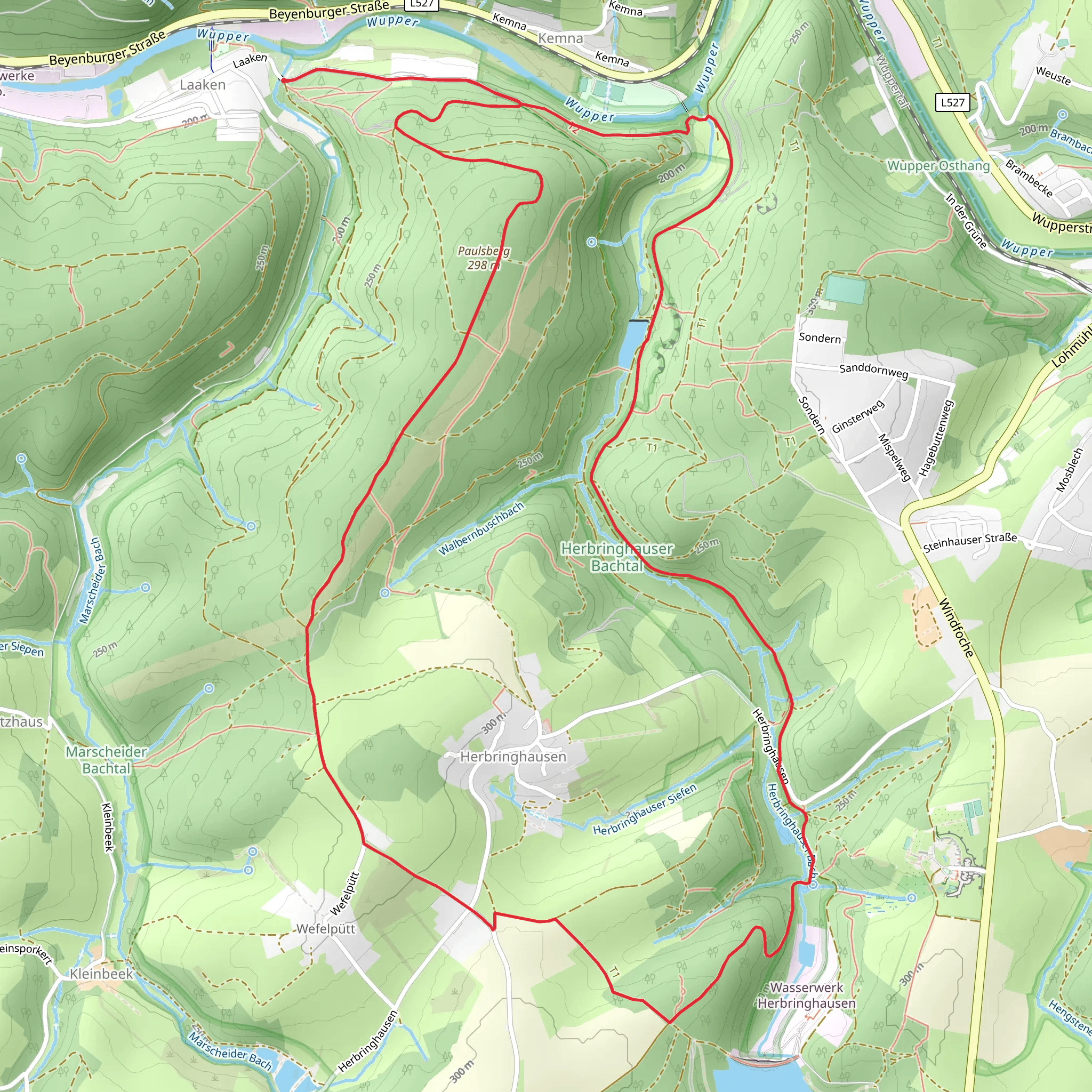 Rundweg A4 Herbringhausen mobile static map