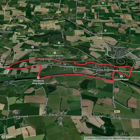 Oude Ijssel via Eldrik Route and Hessen Weg