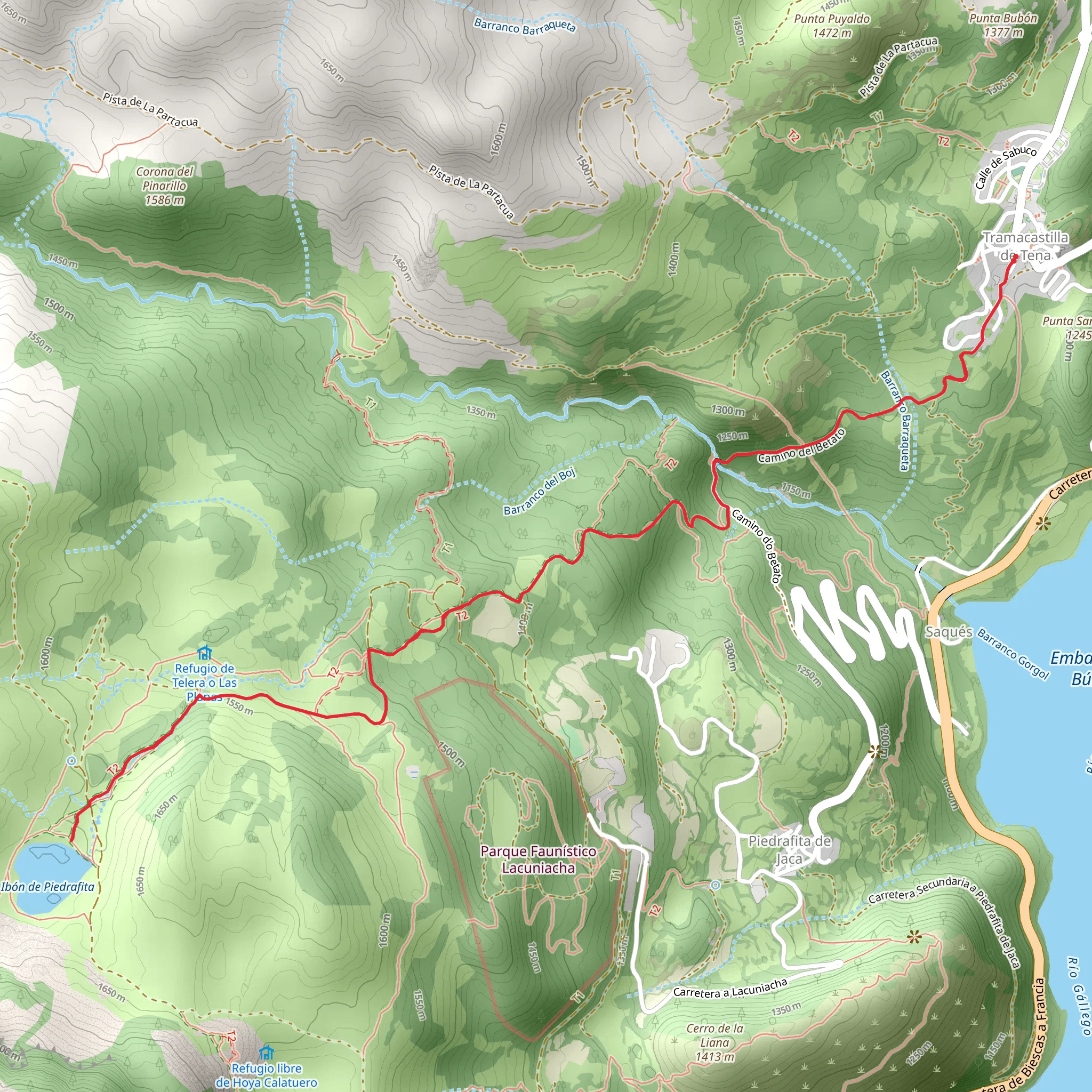 Tramacastilla de Tena-Ibón de Piedrafita PR HU 093-a mobile static map
