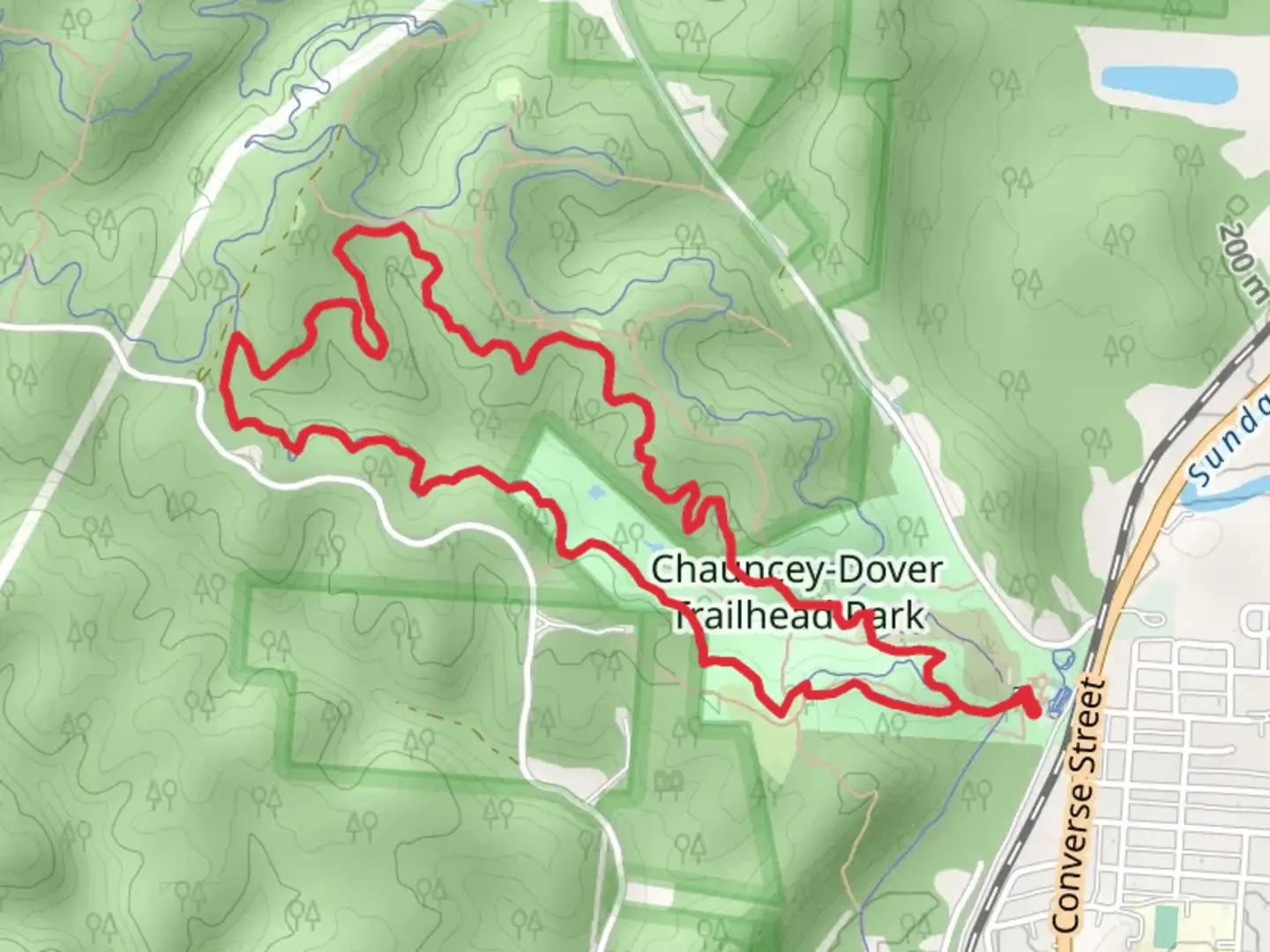An image depicting the trail Coal Train Trail via God Pile Loop Trail and its surrounding area.