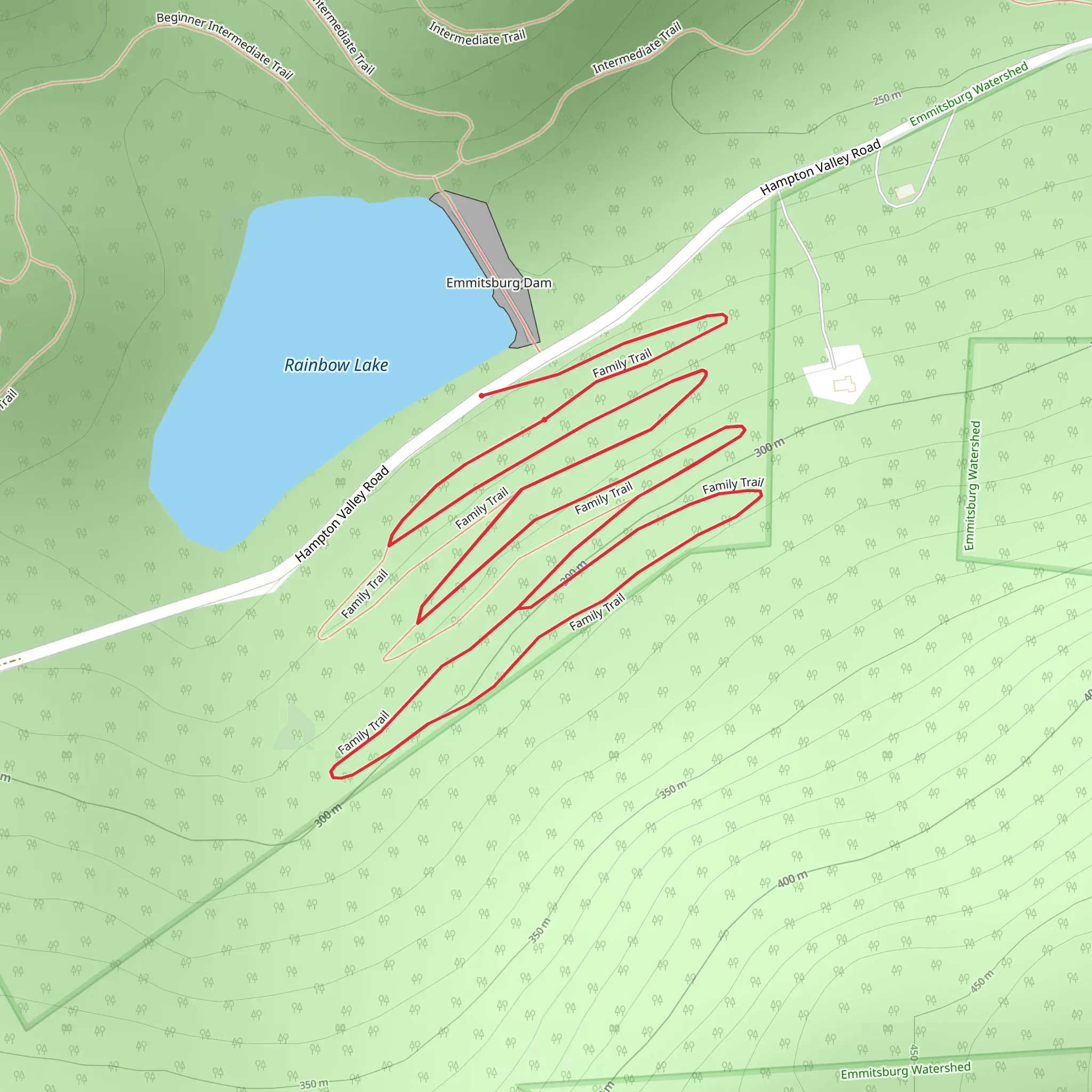 Family Trail - Rainbow Lake mobile static map