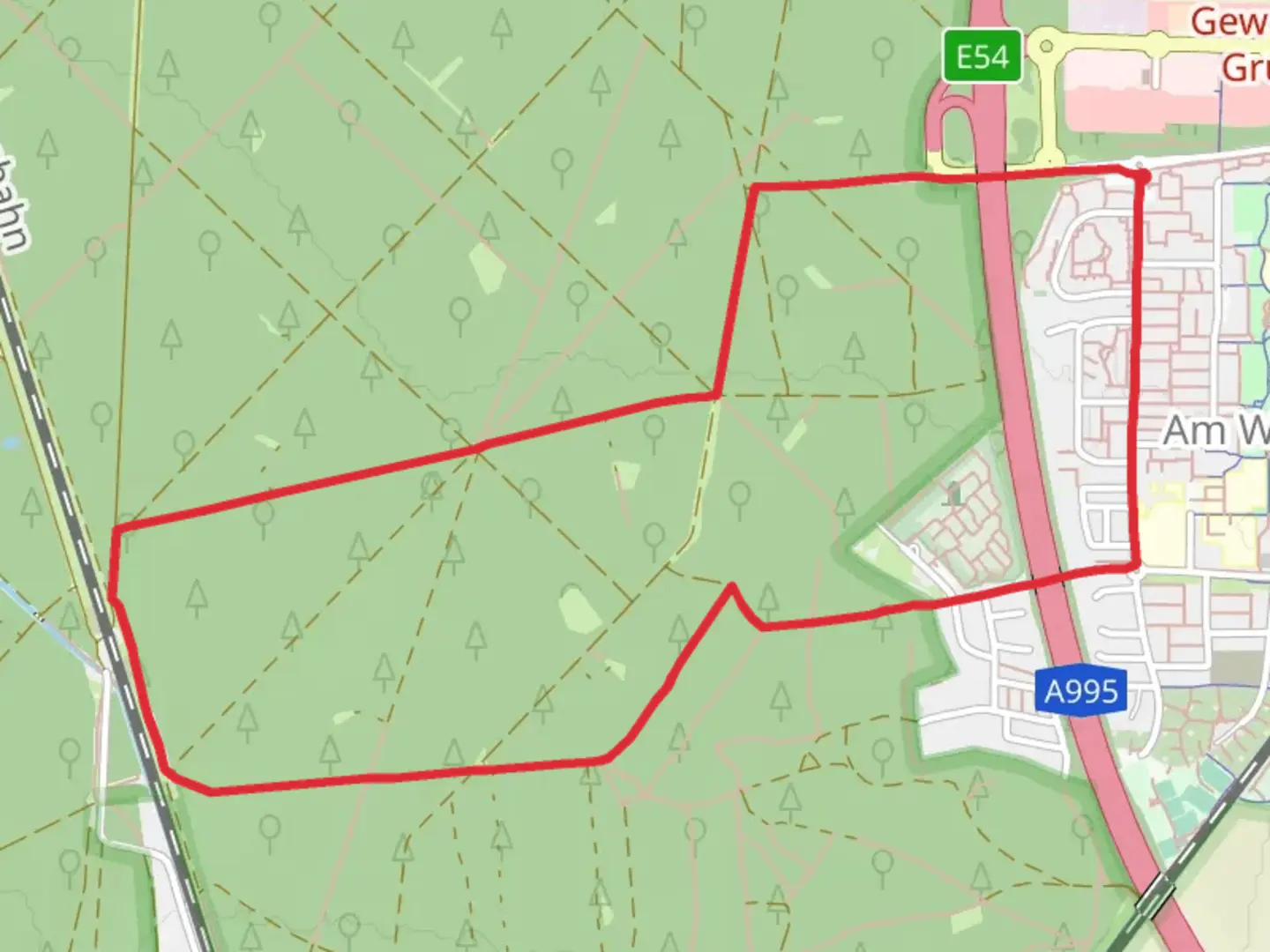 An image depicting the trail Schilcher Stern Loop and its surrounding area.