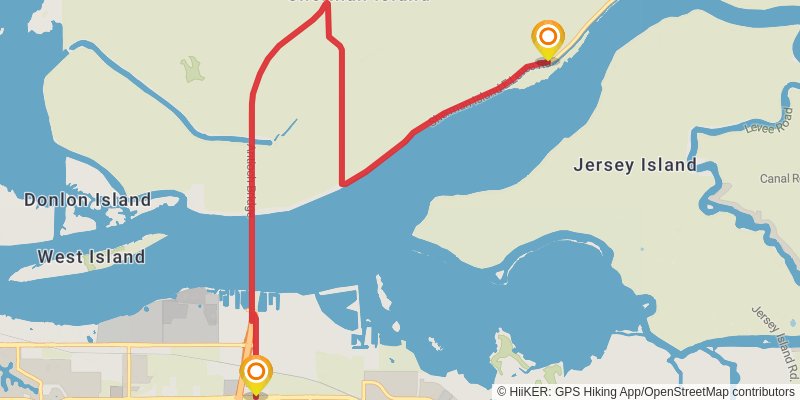 American Discovery Trail North Route stage 379 Map