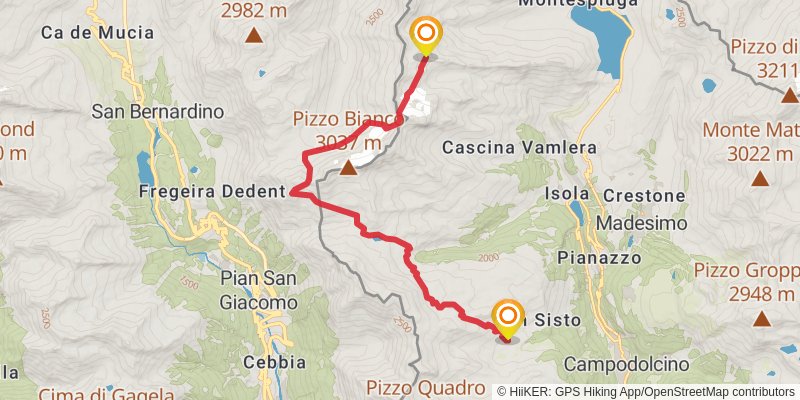 Giro di Giüst stage 5 Map