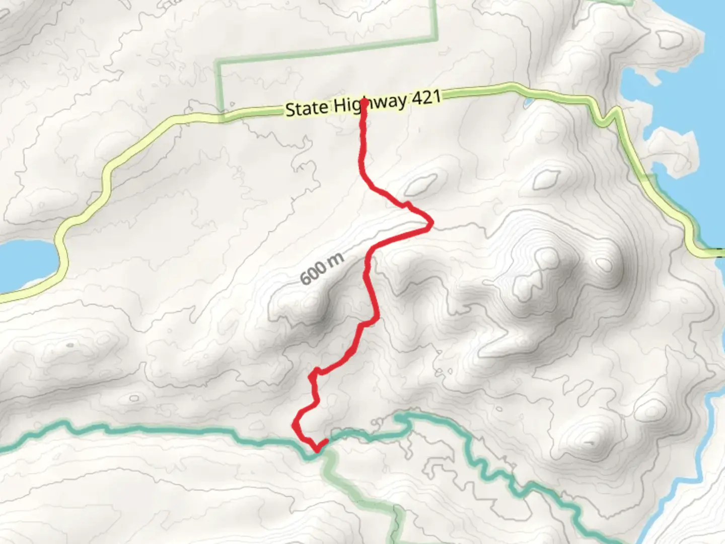 An image depicting the trail Bog River Valley and its surrounding area.