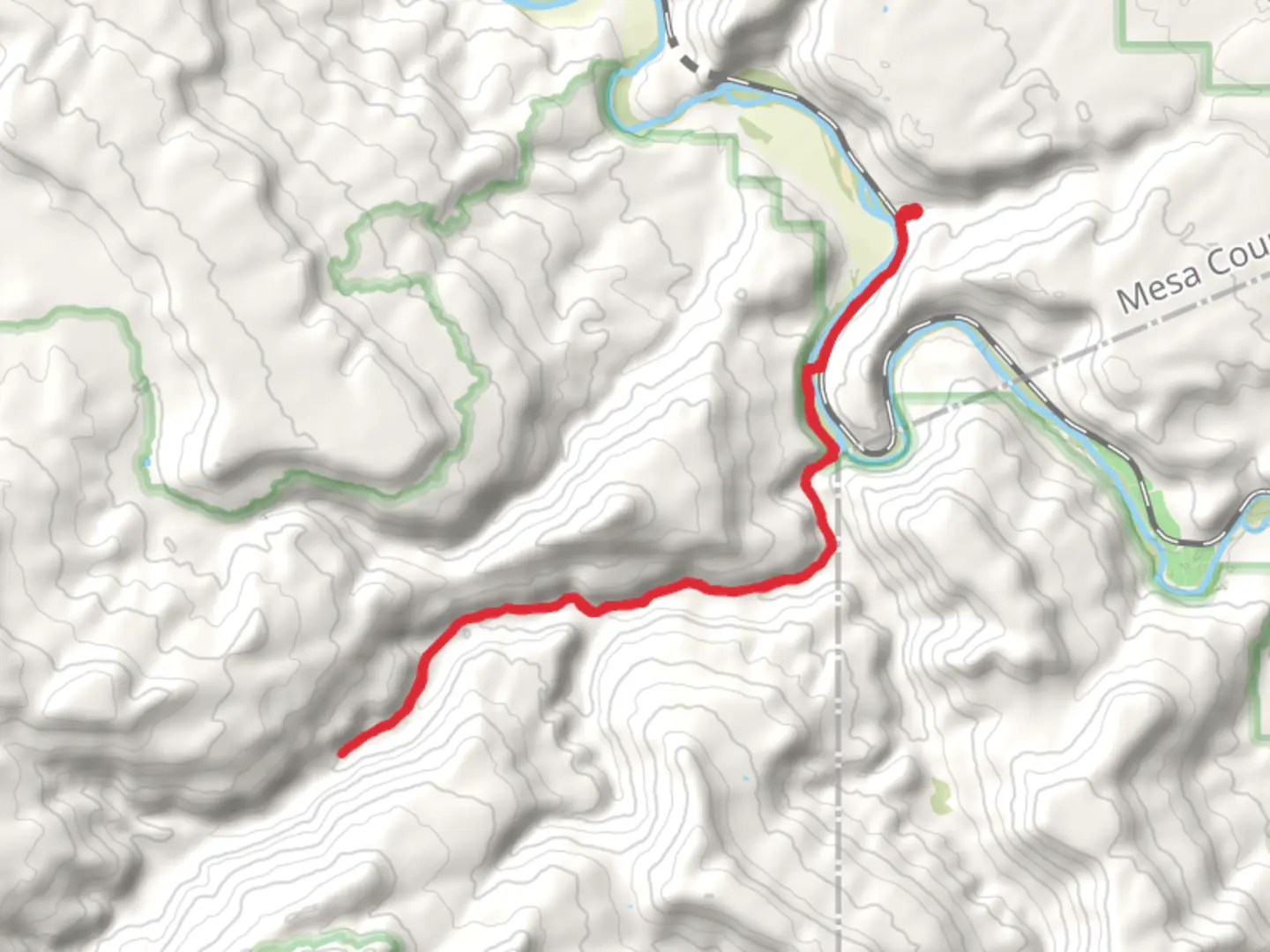 An image depicting the trail Gunnison River via Big Dominguez Canyon Trail and its surrounding area.