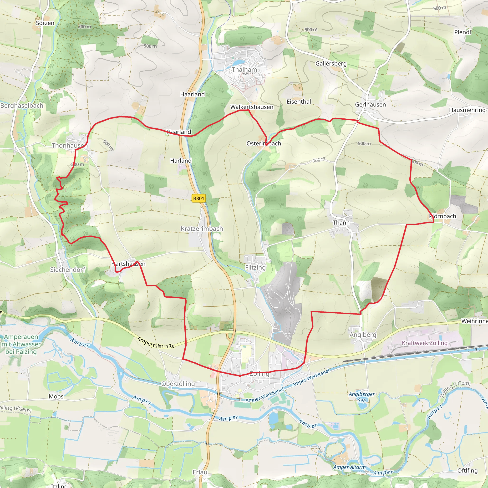 Zolling Loop mobile static map