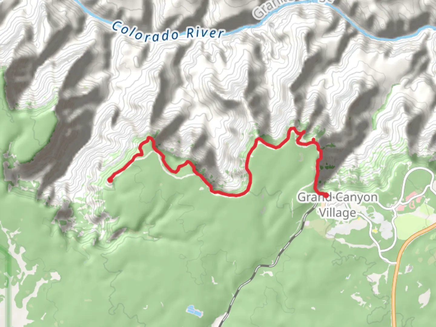 An image depicting the trail Maricopa Point, Powell Point and Rim Trail and its surrounding area.