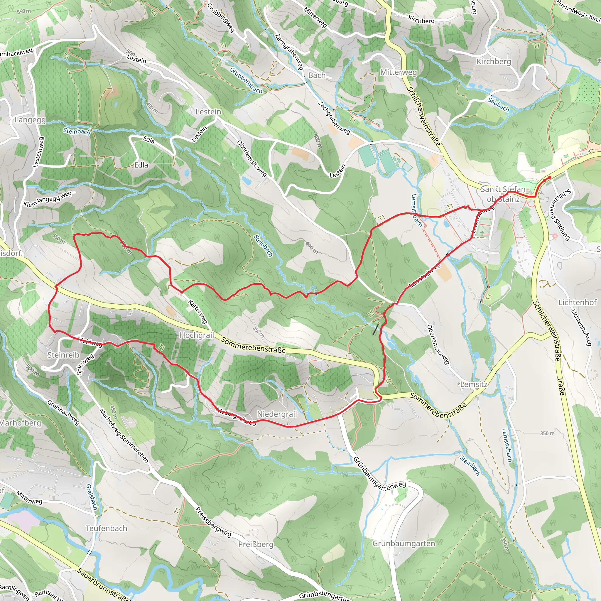 Großer Hochgrail - Niedergrail Loop mobile static map