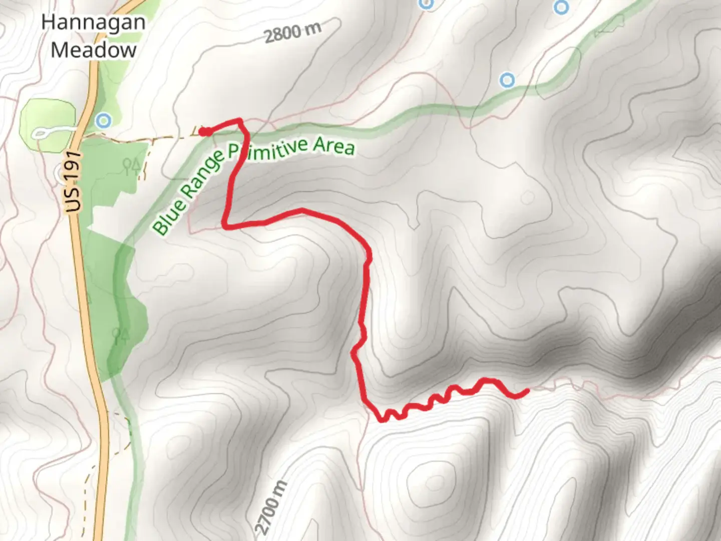 An image depicting the trail Grant Creek out and Back and its surrounding area.