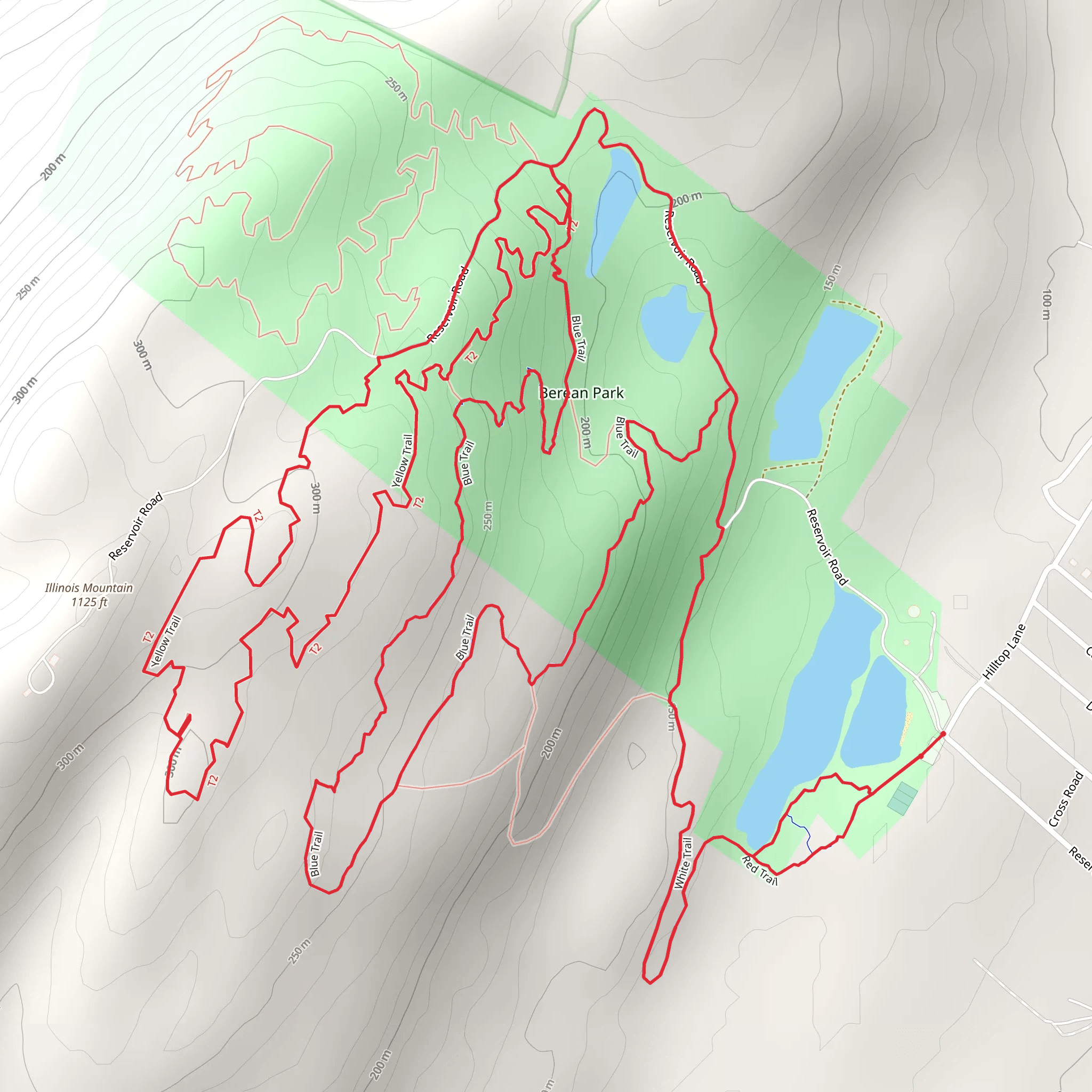 Betean Park Loop Trail mobile static map