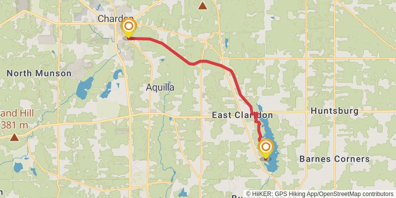Buckeye Trail stage 104 Map