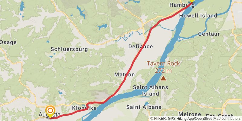 American Discovery Trail - Missouri stage 4 Map