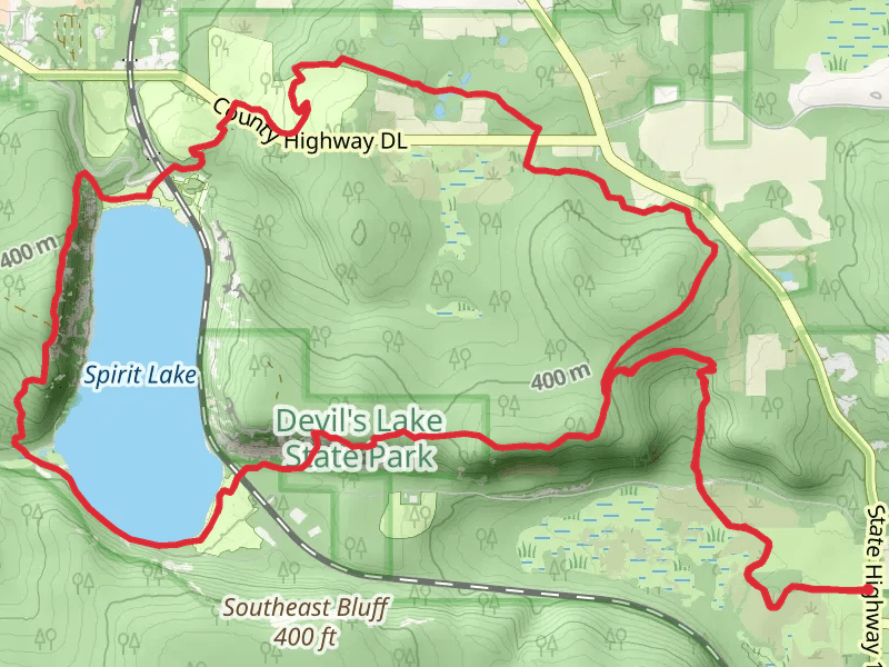 Spirit Lake Loop via Ice Age Trail