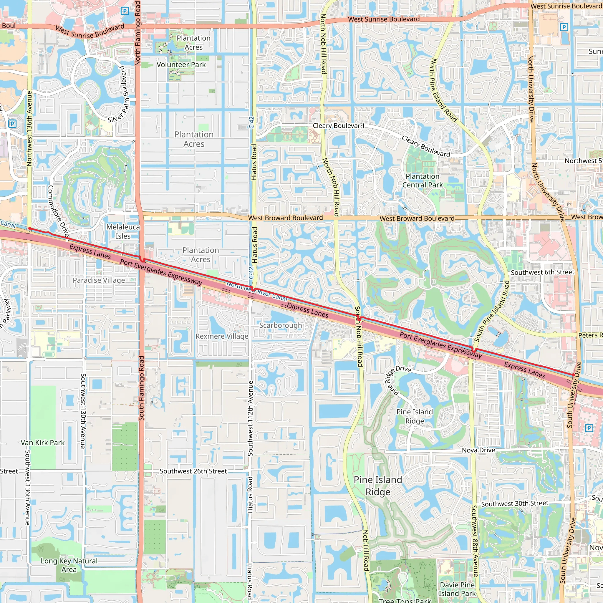 New River Greenway - Northwest 136th Avenue mobile static map