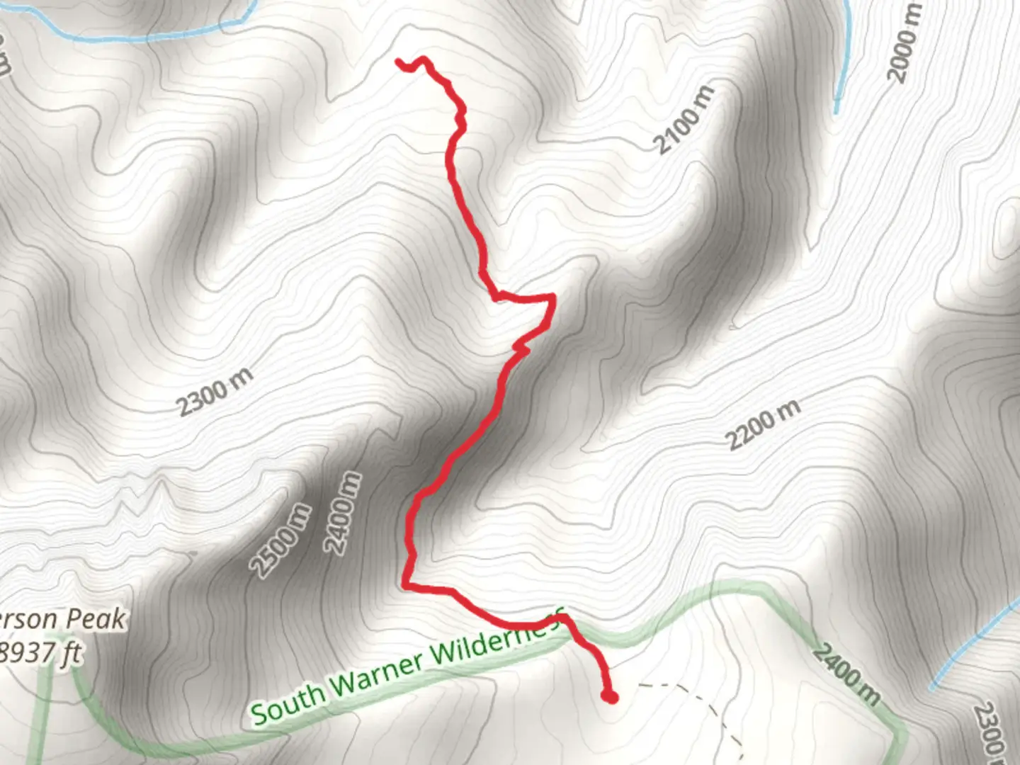 An image depicting the trail Bearcamp Trail and its surrounding area.