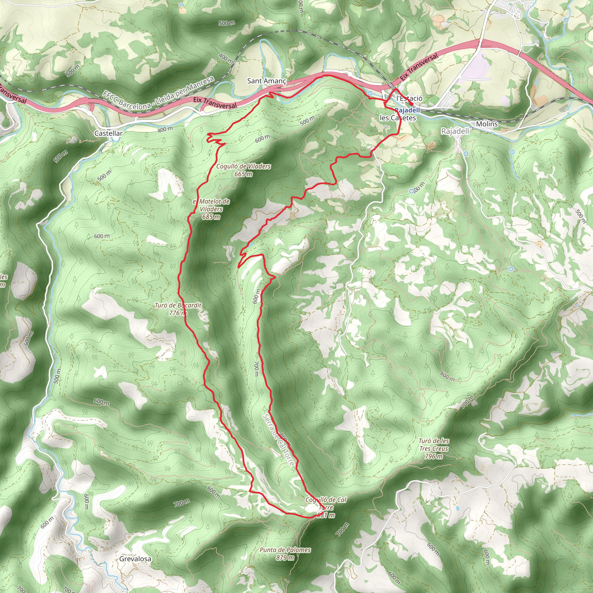 Rajadell PR C 76 mobile static map