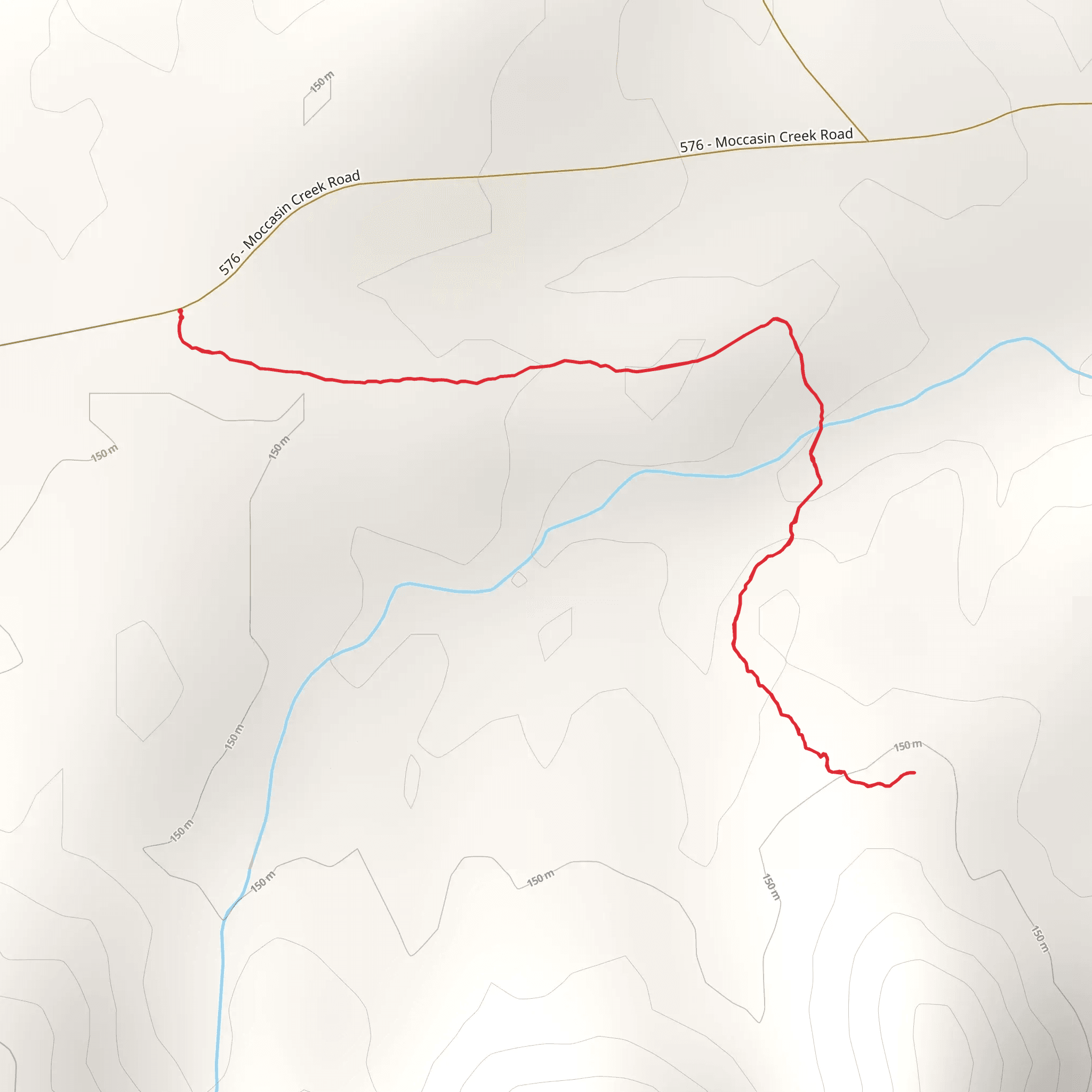 Tanager Trail mobile static map