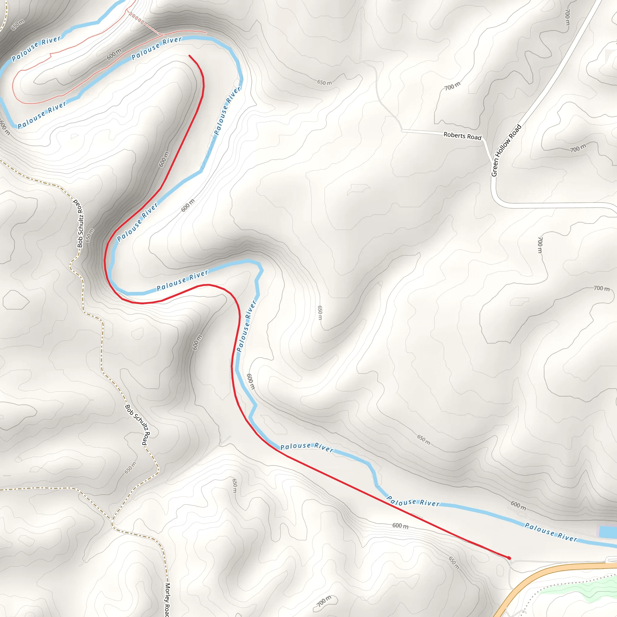 Colfax Trail mobile static map