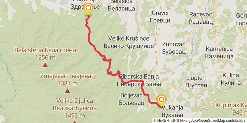 Sultans Trail stage 63 Map