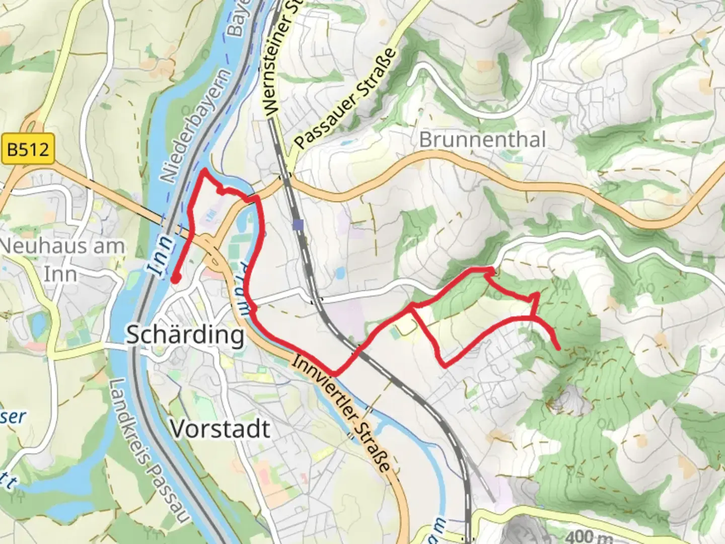 An image depicting the trail Stony Bench Hike and its surrounding area.