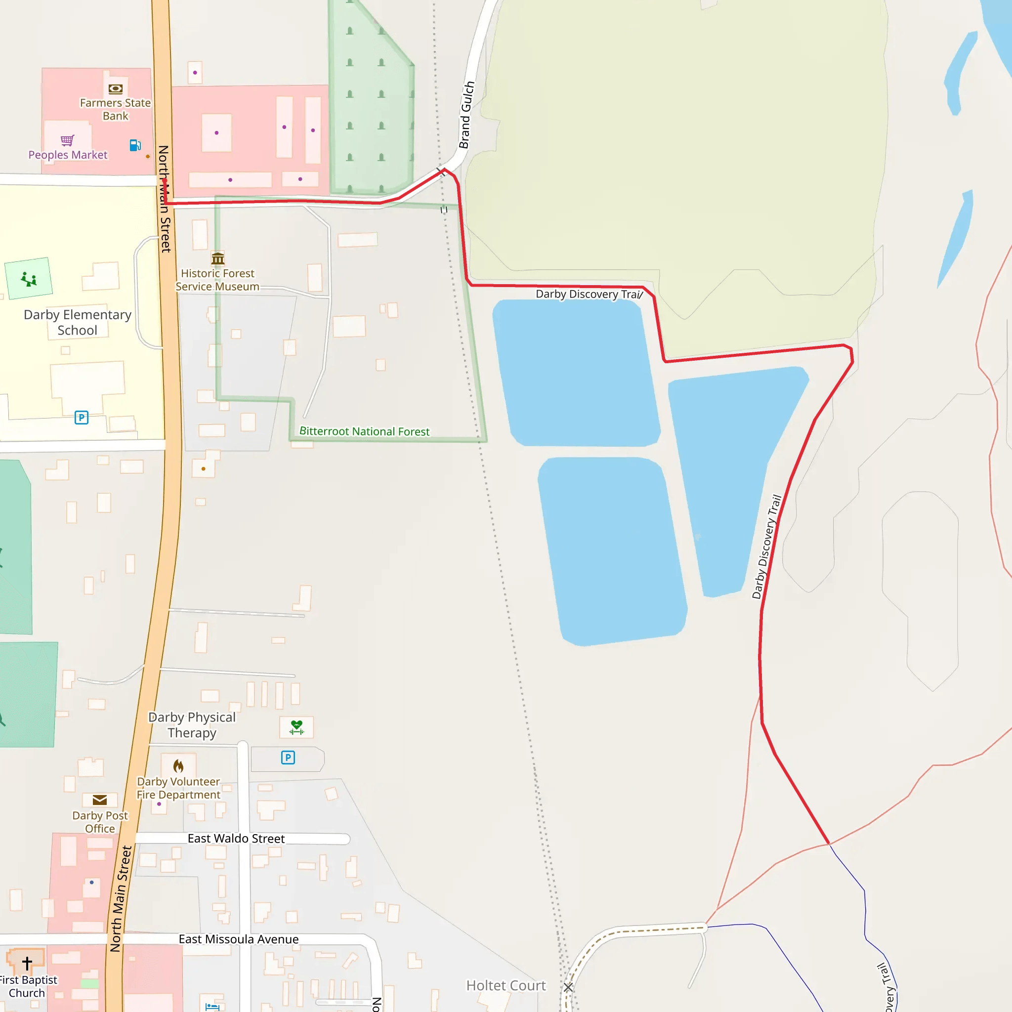 Darby Discovery Trail mobile static map