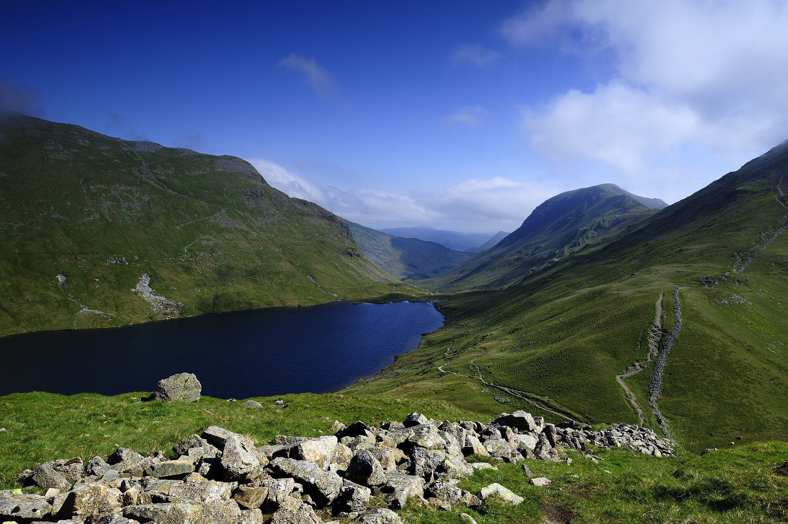 An image depicting the trail Troutbeck to Gatesgarth Farm Walk and its surrounding area.