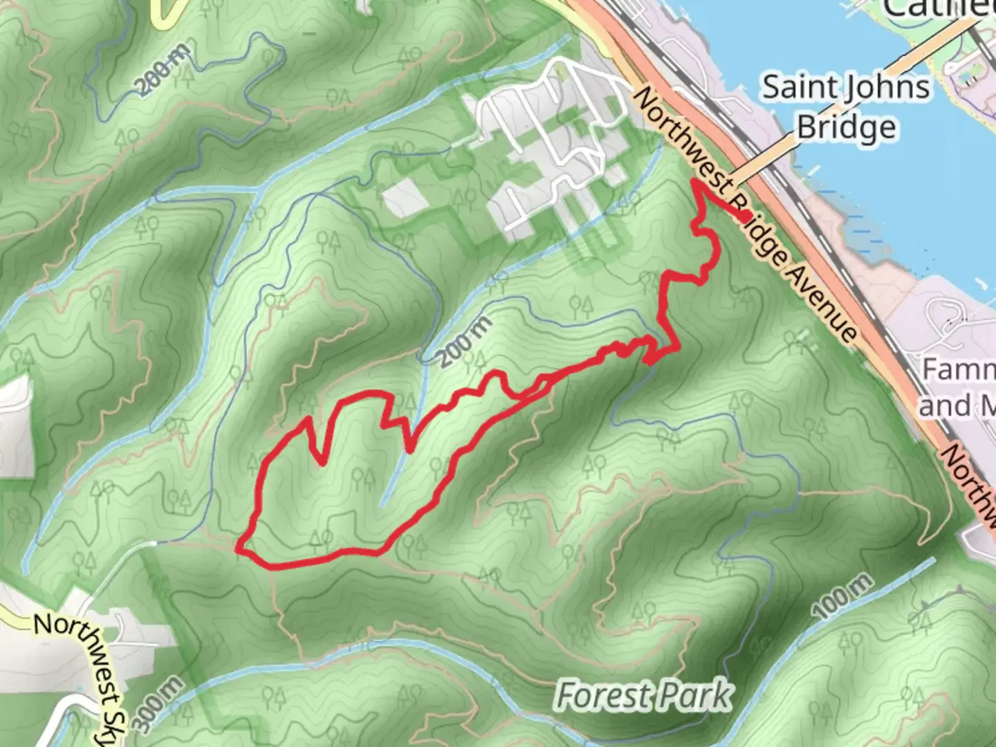 An image depicting the trail Ridge and Wildwood Loop Trail and its surrounding area.